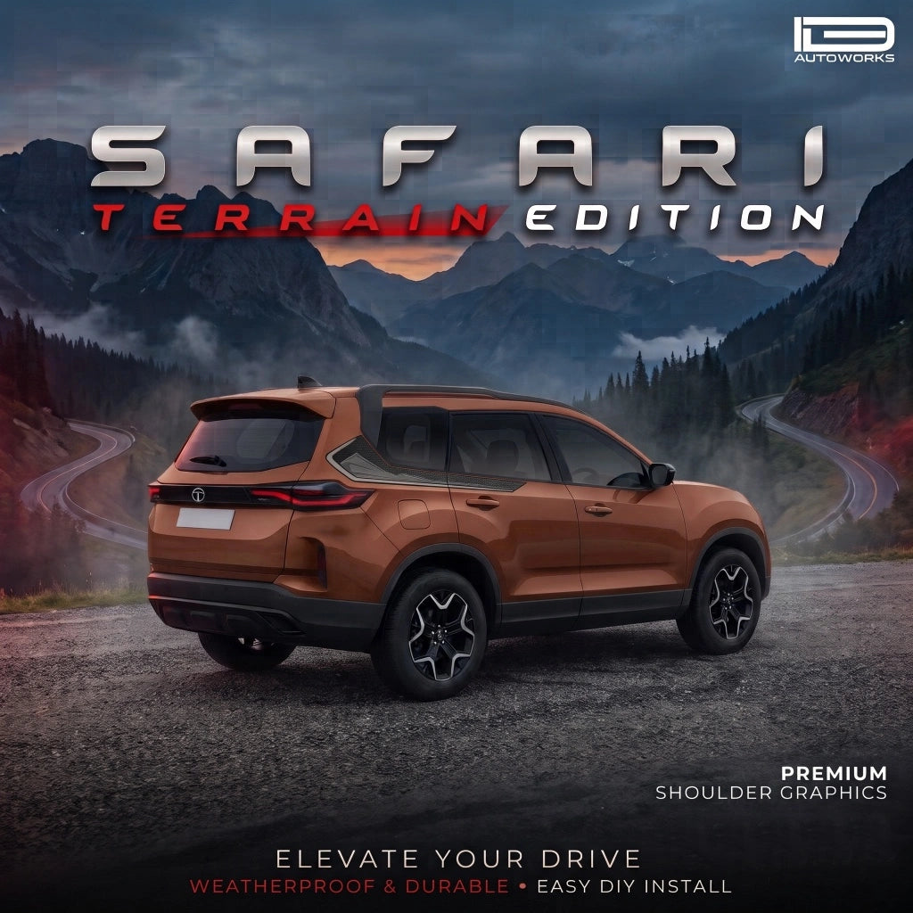 Terrain Edition Graphics for Tata Safari copper