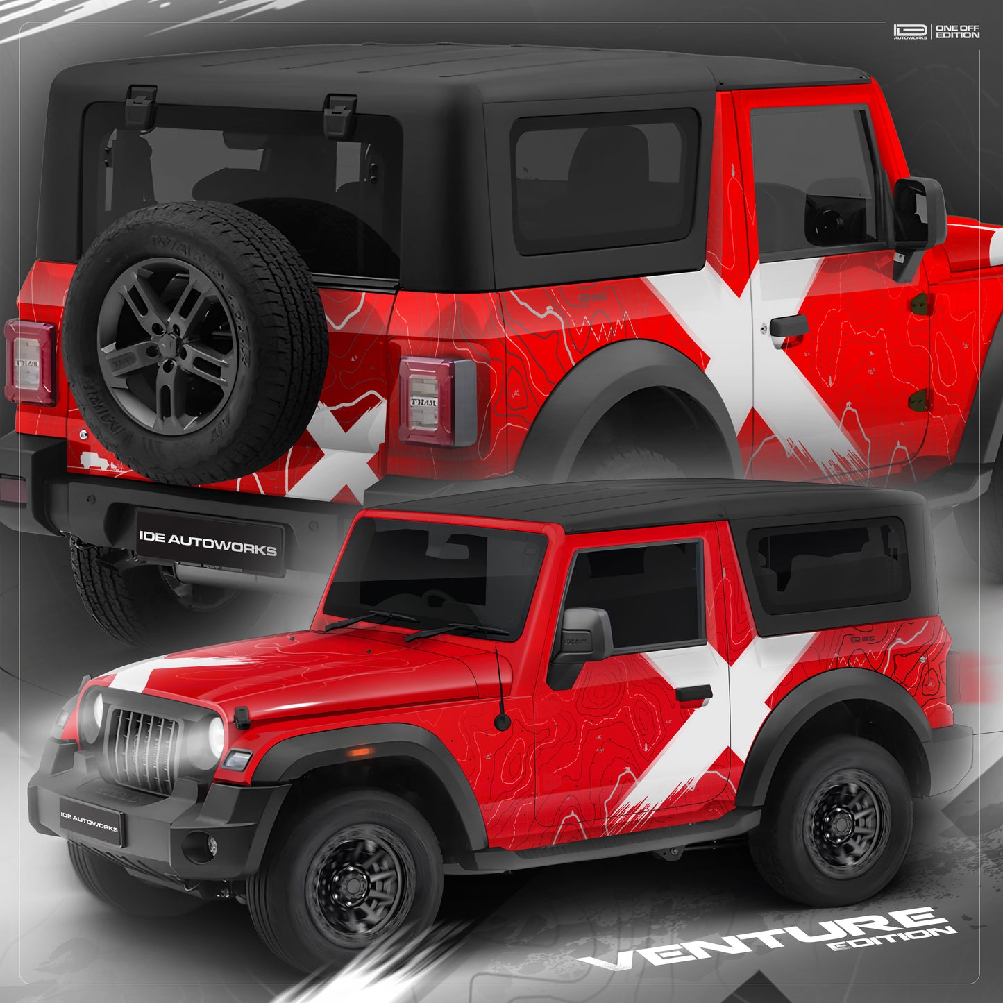VentureX Edition Graphics for Mahindra Thar