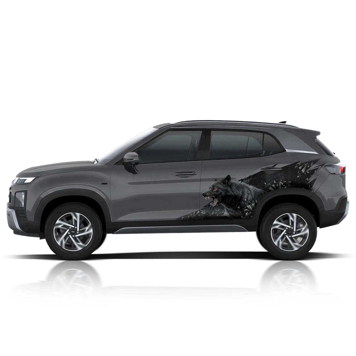 Wolf edition graphics for Hyundai Creta IDE Partial X series