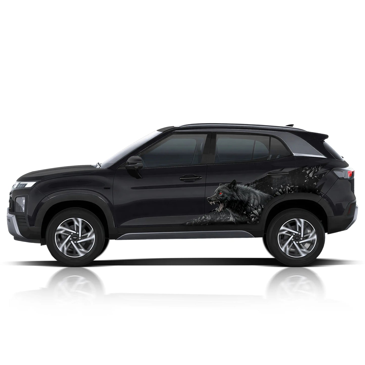 Wolf edition graphics for Hyundai Creta IDE Partial X series