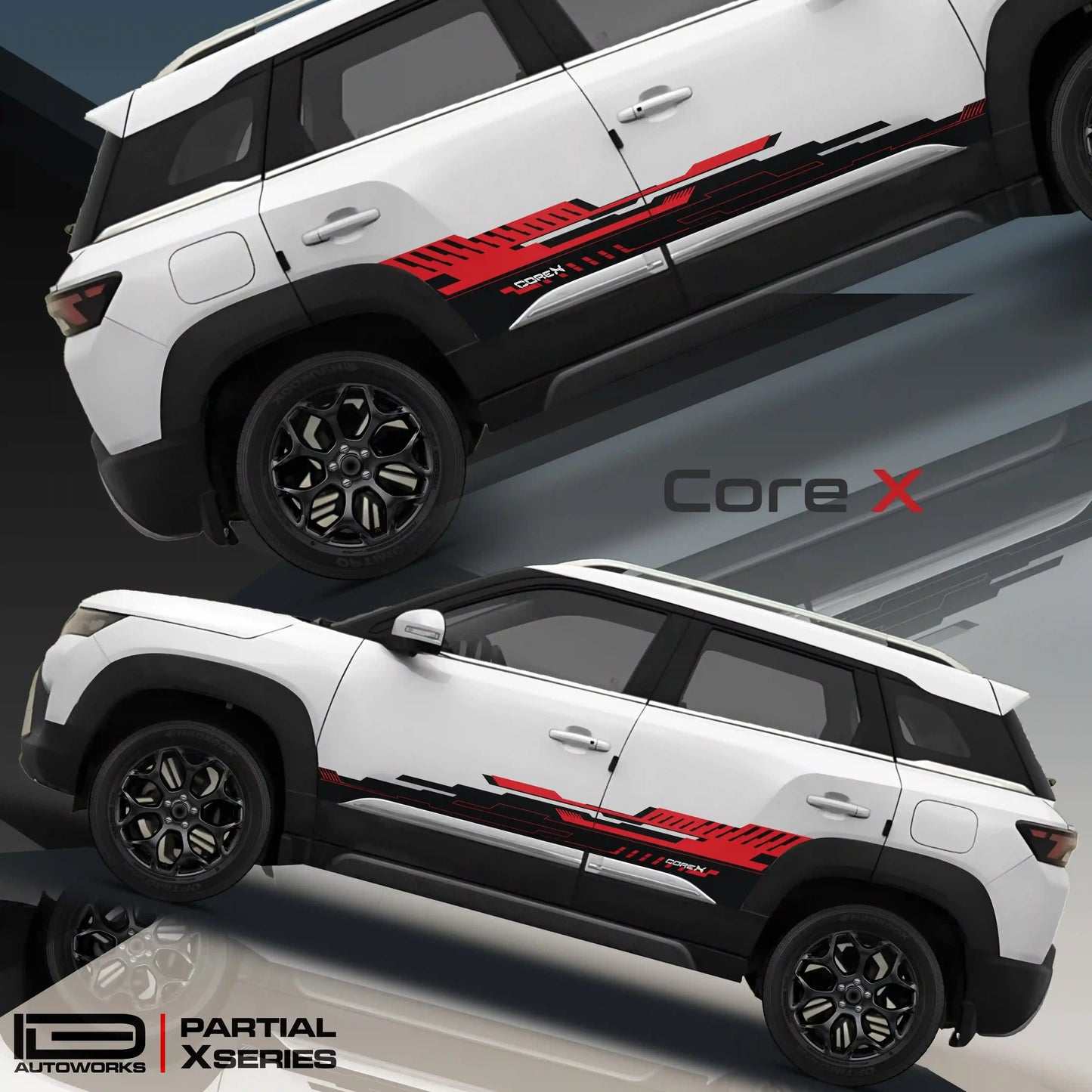 CoreX Edition Graphics for Maruti Suzuki Brezza black