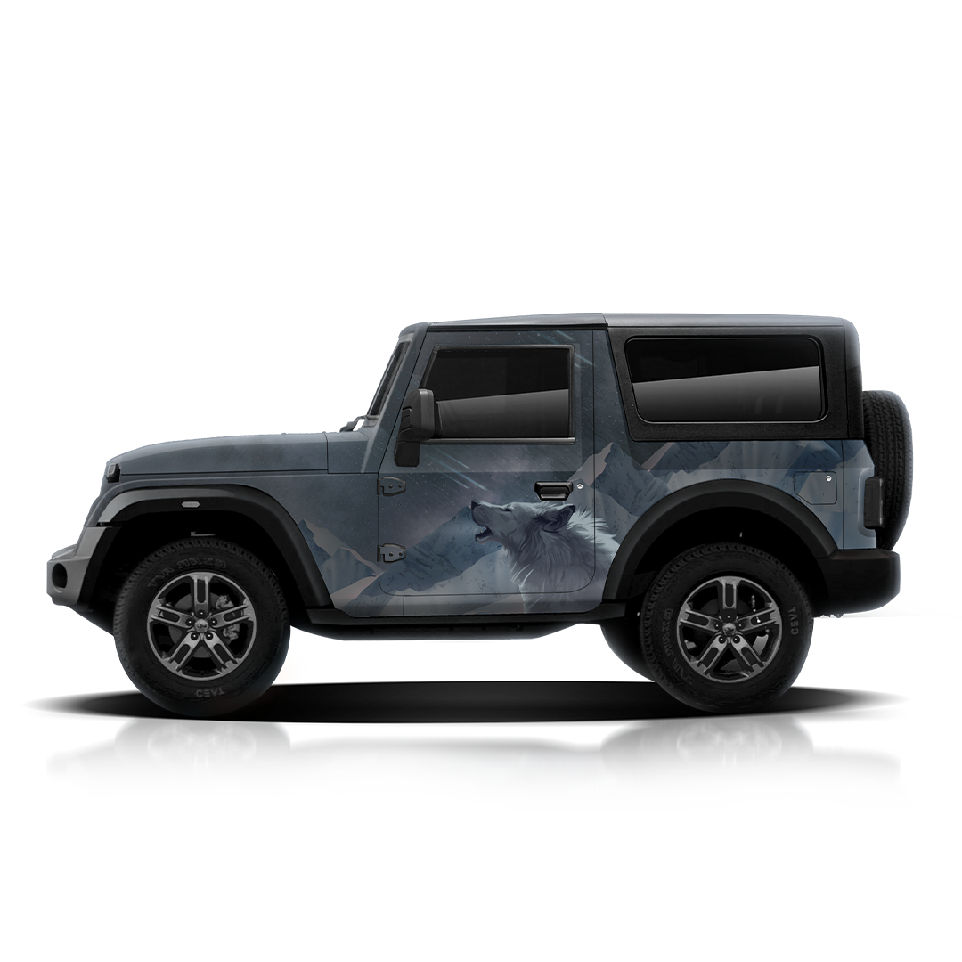 IDE ONE OFF EDITION - Wolf Edition for Mahindra Thar (Deep Grey)