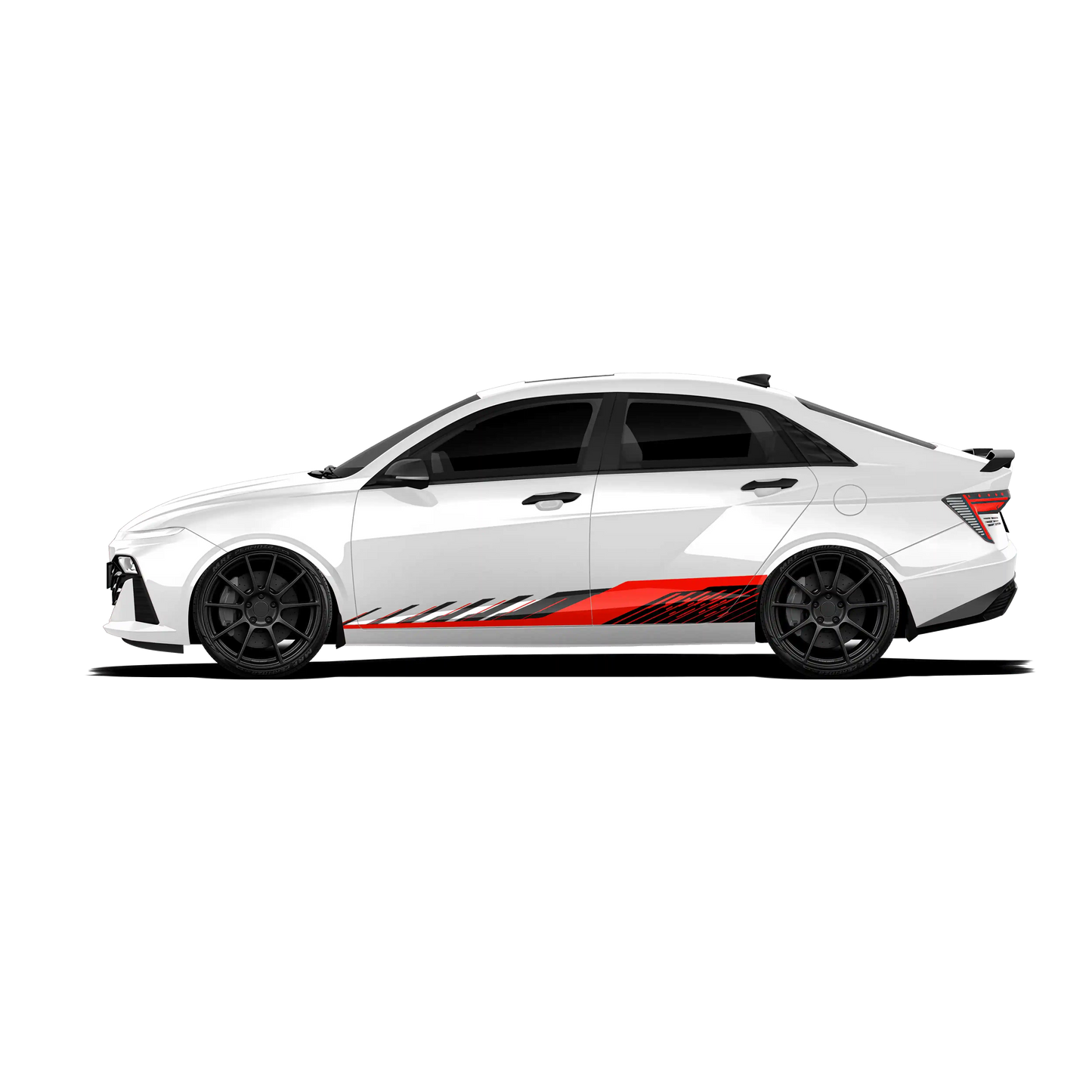 IDE Graphics Series Aero Edition Graphics for Hyundai Verna white