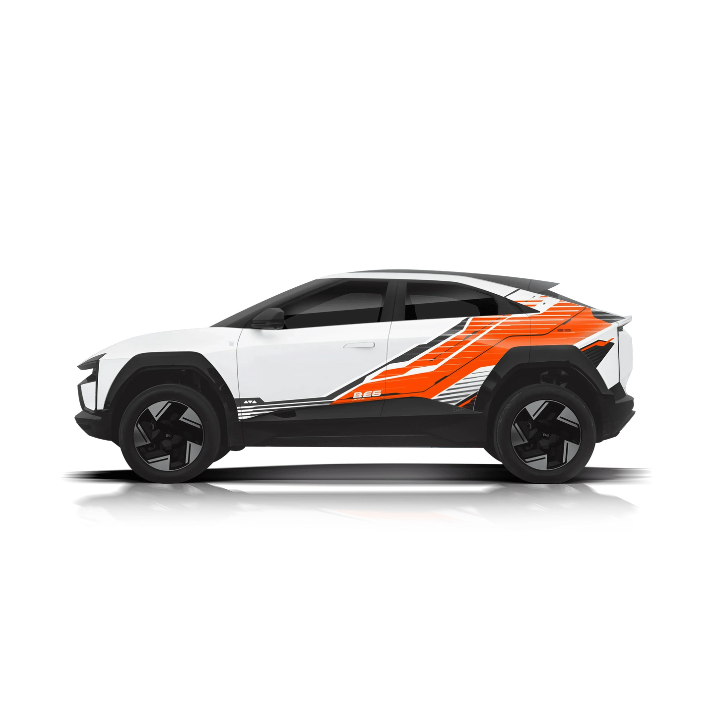 Hyperline Edition Graphics for Mahindra BE6 white