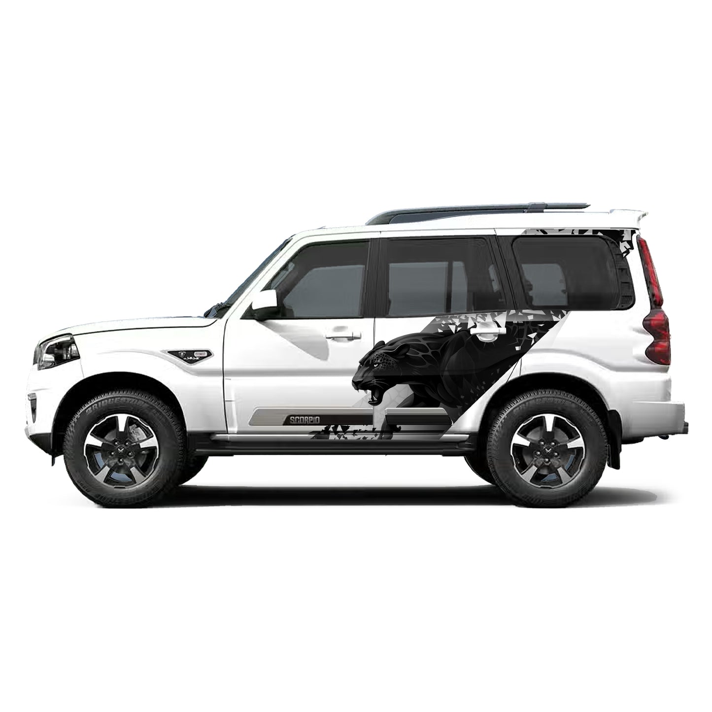 Panther Edition Car Graphics for Mahindra Scorpio S11 | IDE Partial X Series