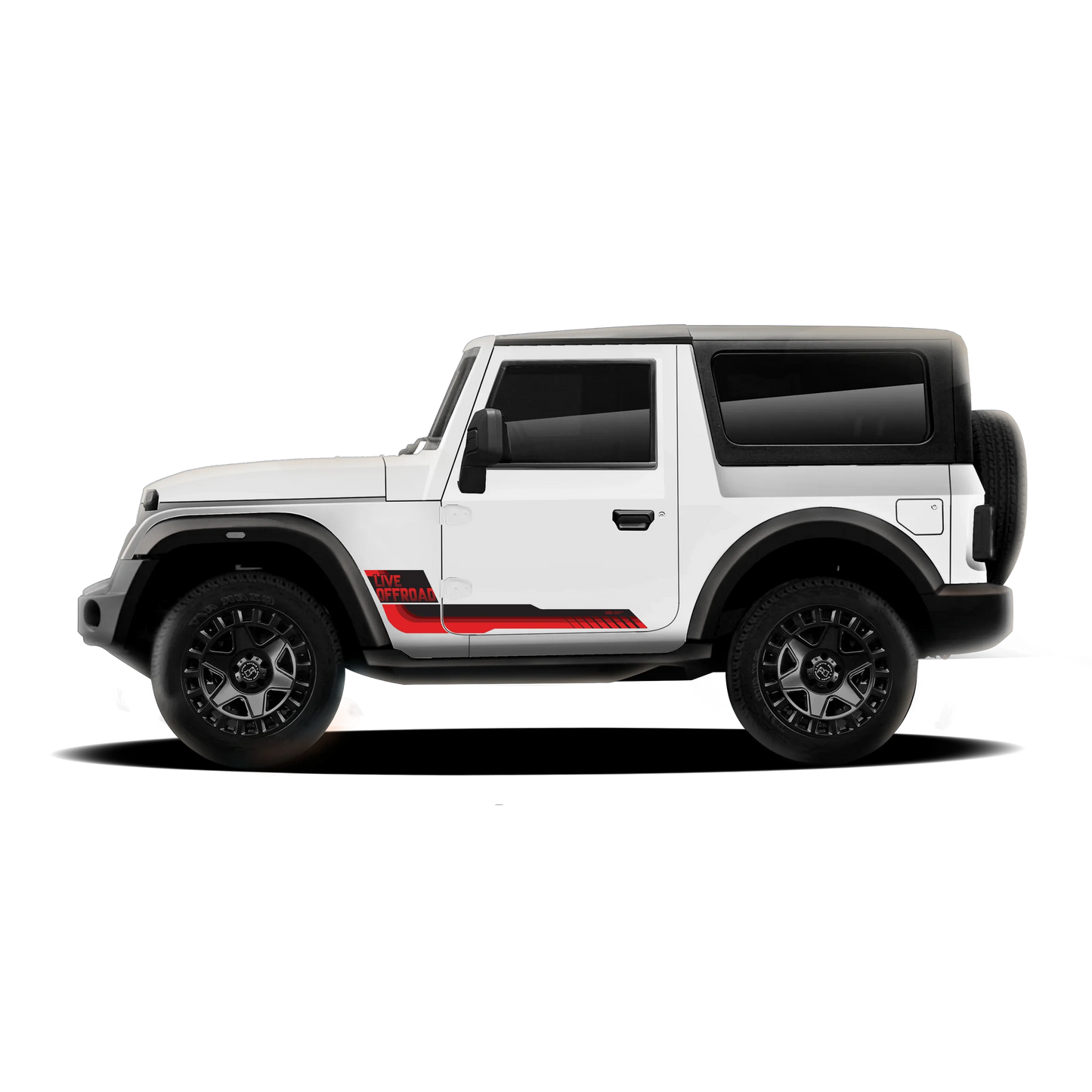 Classic Edition Graphics for Mahindra Thar white