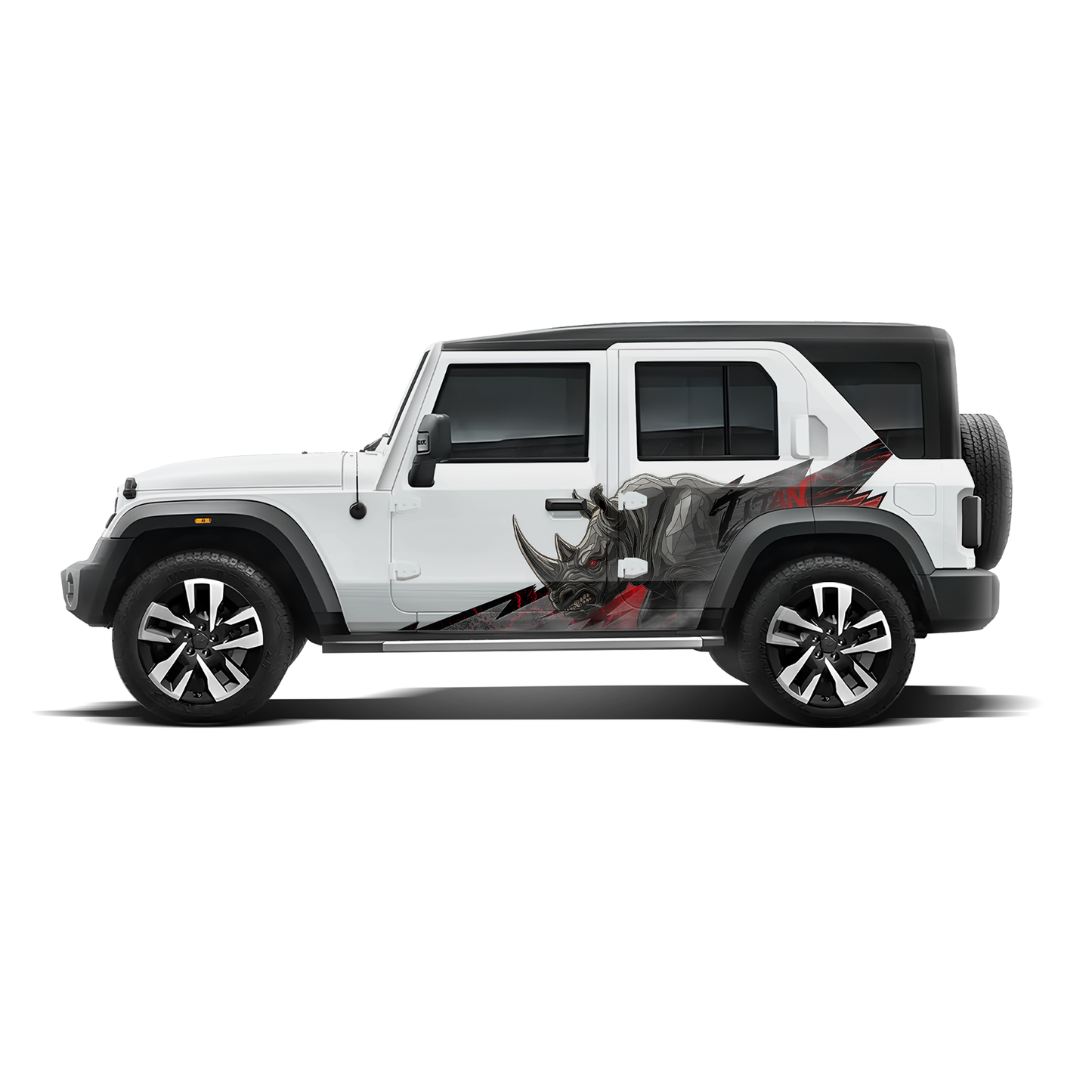 Rhino Edition Graphics for Mahindra Roxx  IDE Partial X Series