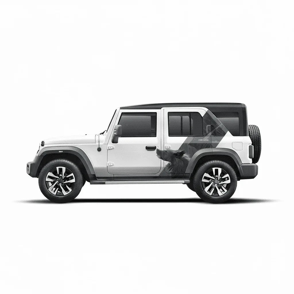 Wolf Edition Graphics for Mahindra Thar Roxx