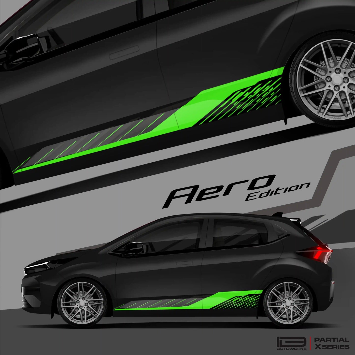 Aero Edition Graphics for Tata Altroz white