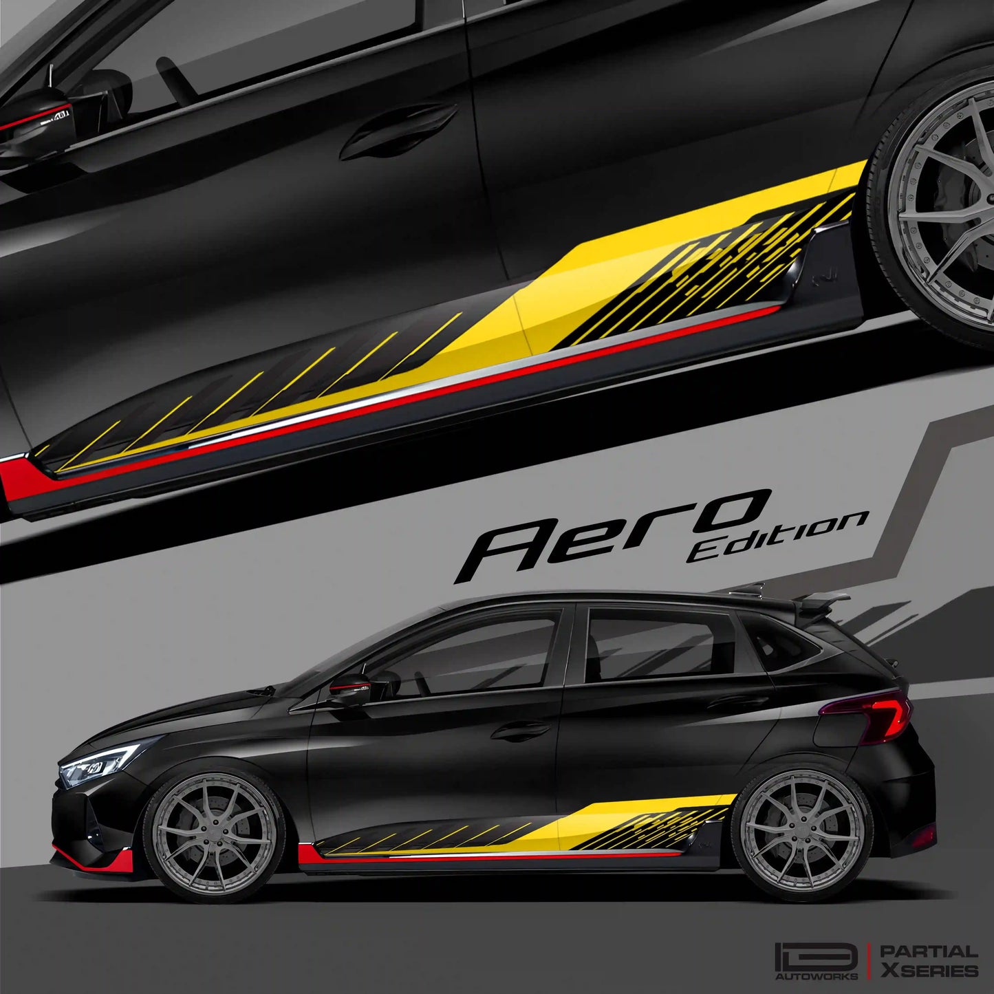 Aero Edition Graphics for Hyundai i20 white