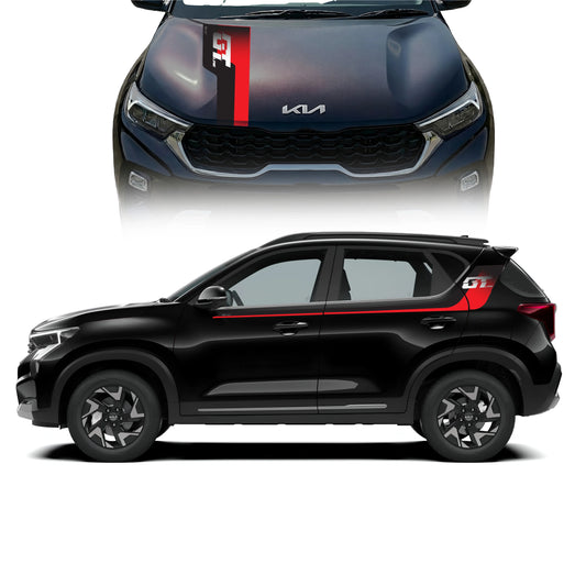 GT Edition Graphics for Kia Sonet black