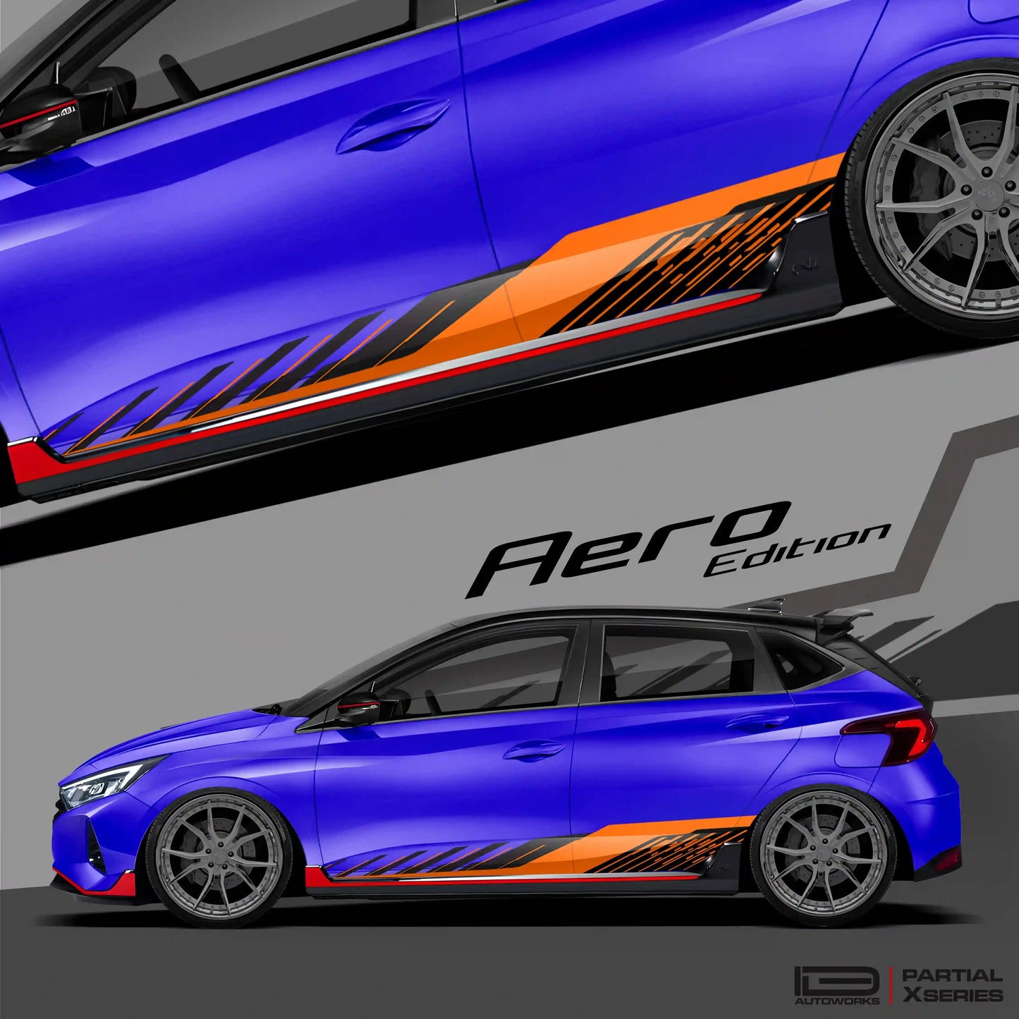 Aero Edition Graphics for Hyundai i20 white
