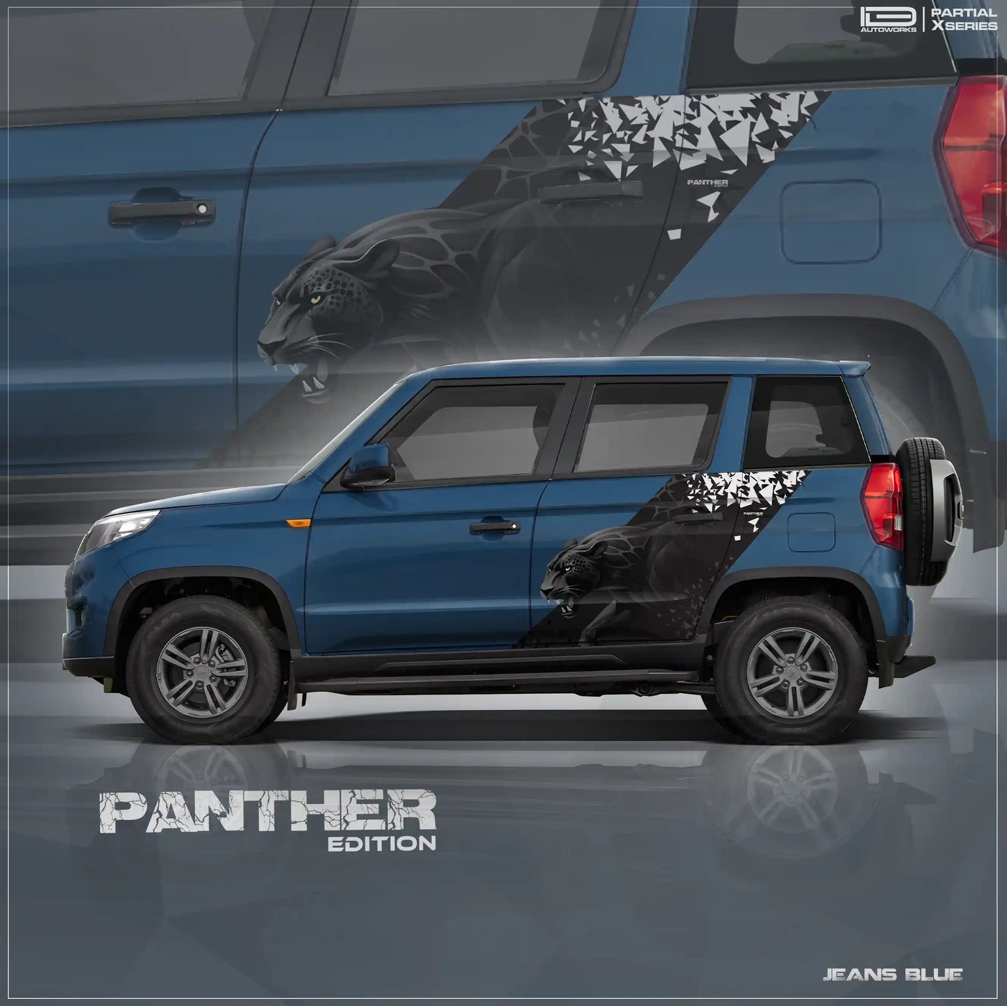 Panther Edition Graphics for Mahindra Bolero Neo IDE Graphics Series