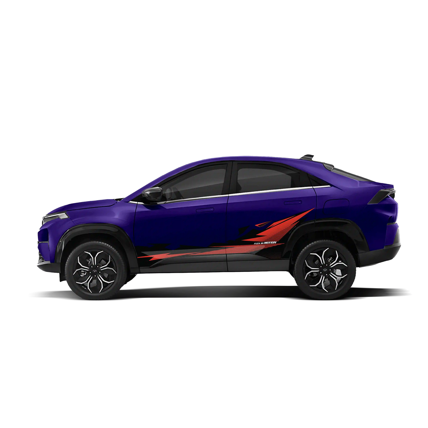 Flex in Motion Edition Graphics for Tata Curvv blue