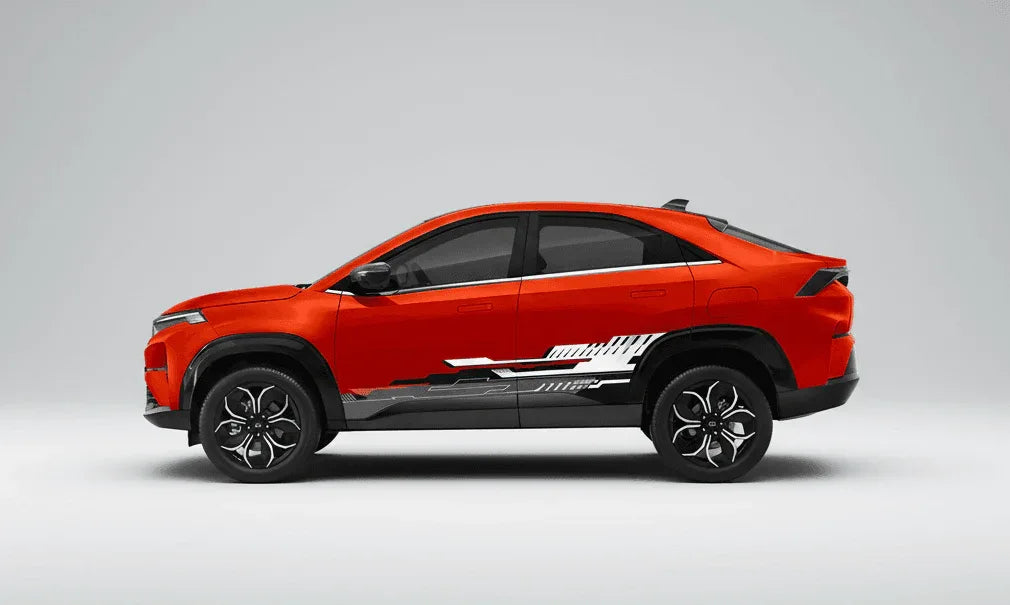 CoreX Edition Graphics for Tata Curvv red