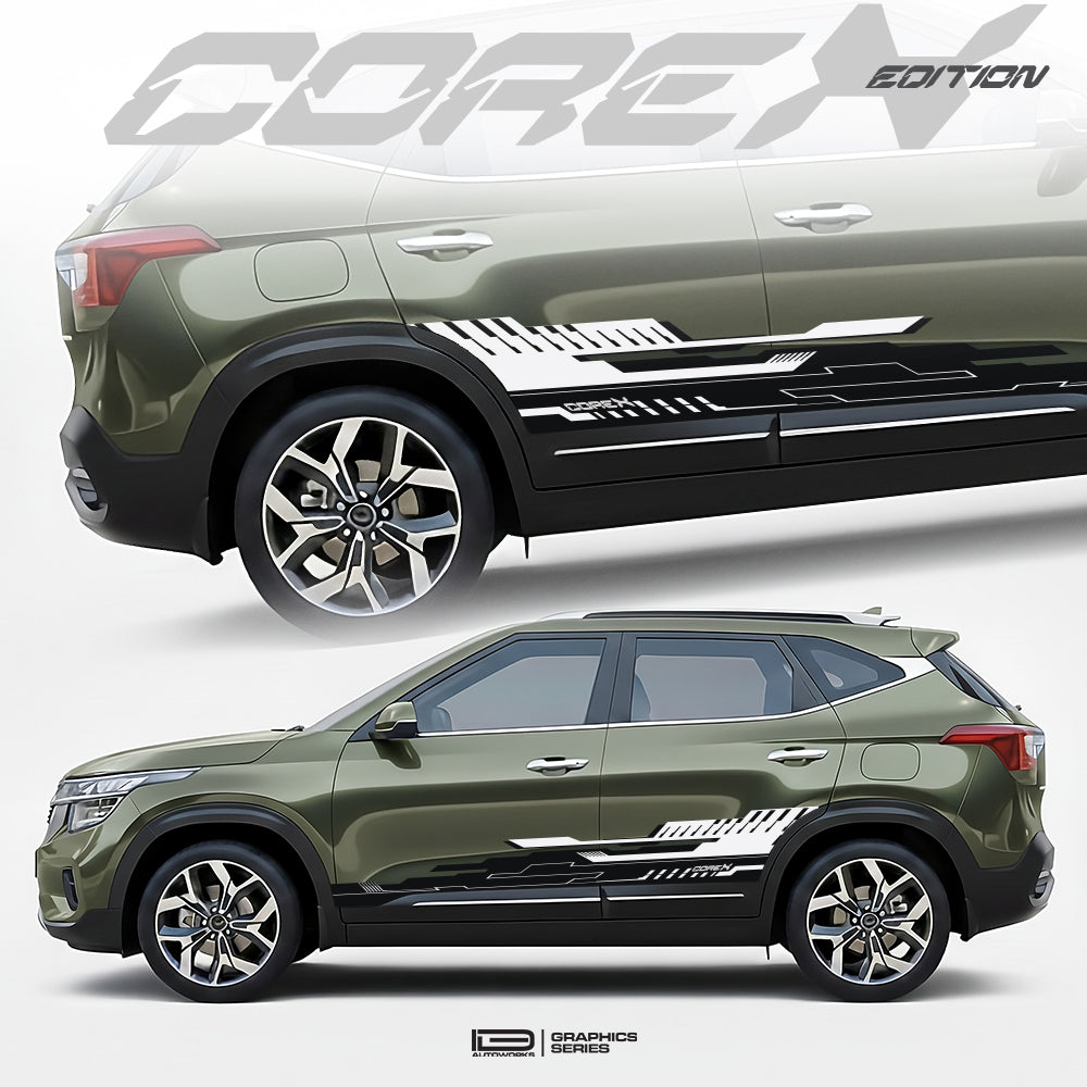 CoreX Edition Graphics for Kia Seltos Olive green