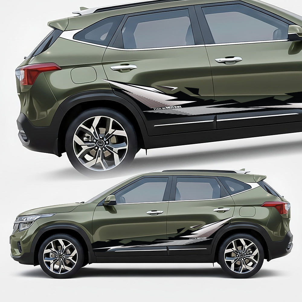 Flex in Motion Edition Graphics for Kia Seltos olive green