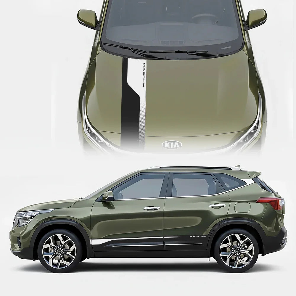 Magnum Edition Graphics for Kia Seltos green