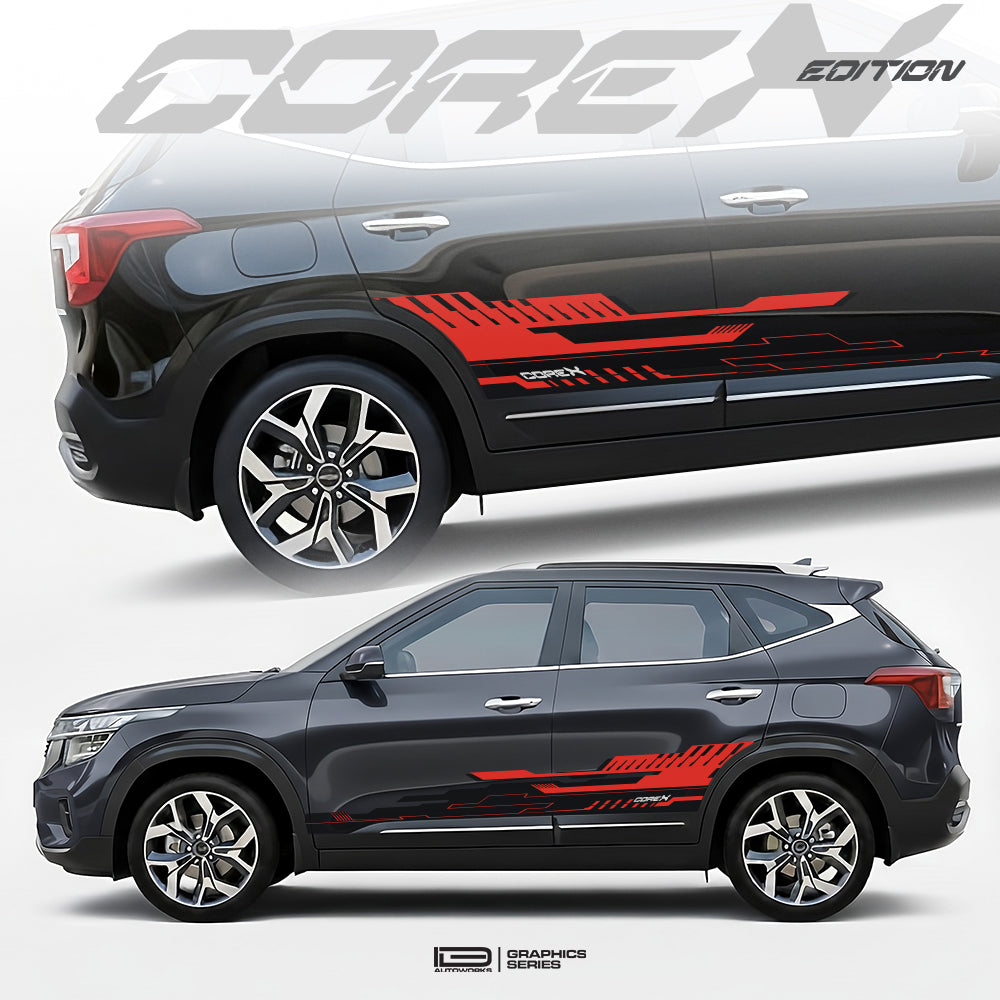 CoreX Edition Graphics for Kia Seltos  grey