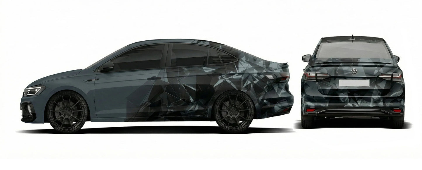 Shatter Strike Edition Graphics for VW Virtus grey