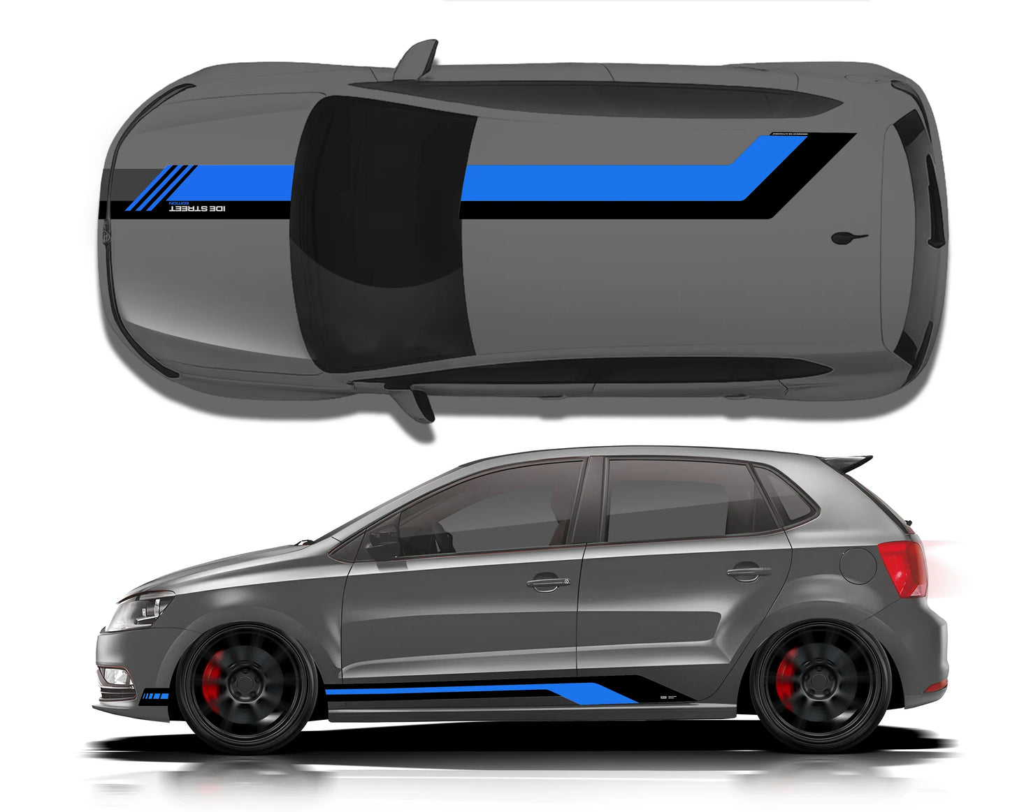 Street Edition Graphics for VW Polo grey