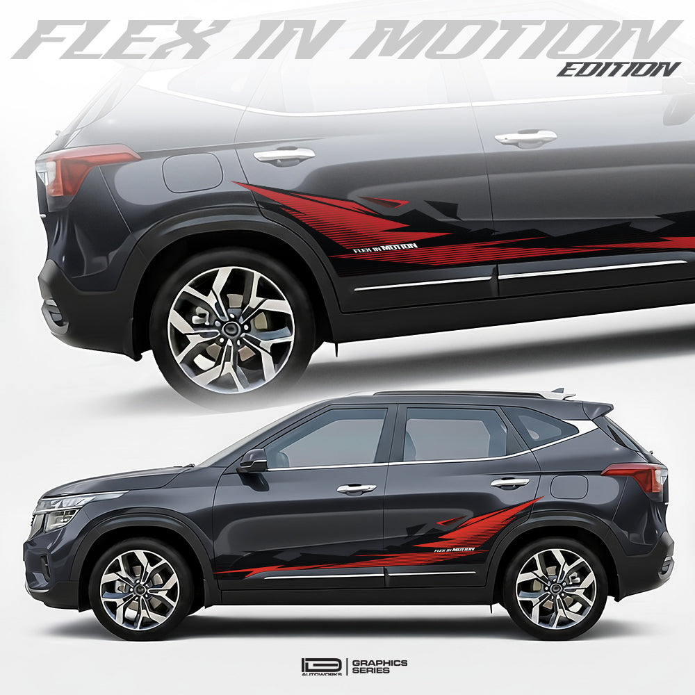 Flex in Motion Edition Graphics for Kia Seltos grey