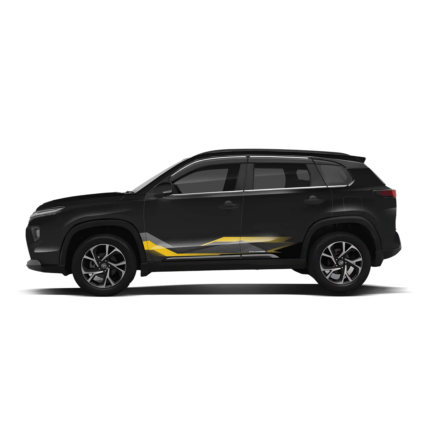 Mute The Noise Edition Graphics for Toyota Hyryder red