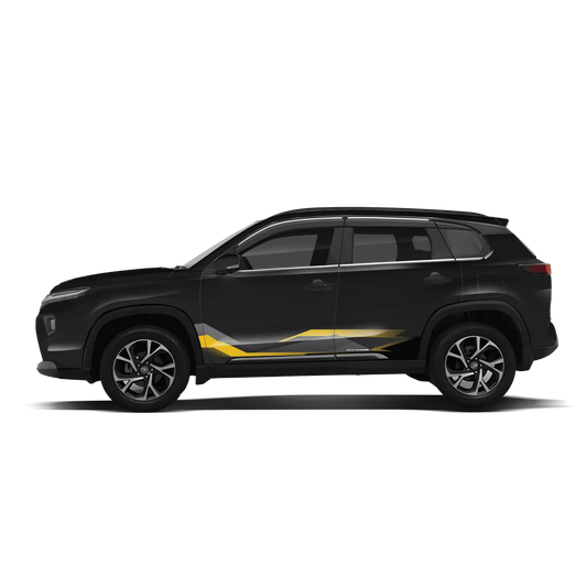 Mute The Noise Edition Graphics for Toyota Hyryder red