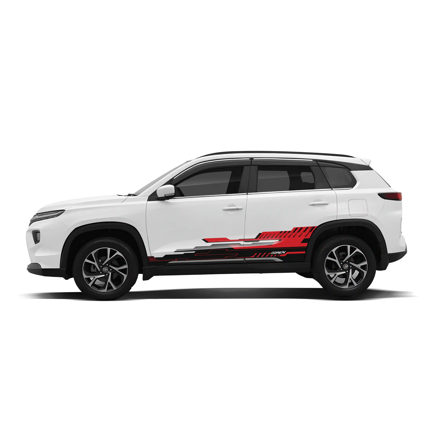 CoreX Edition Graphics for Toyota Hyryder red