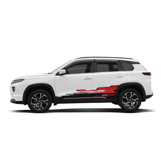 CoreX Edition Graphics for Toyota Hyryder red