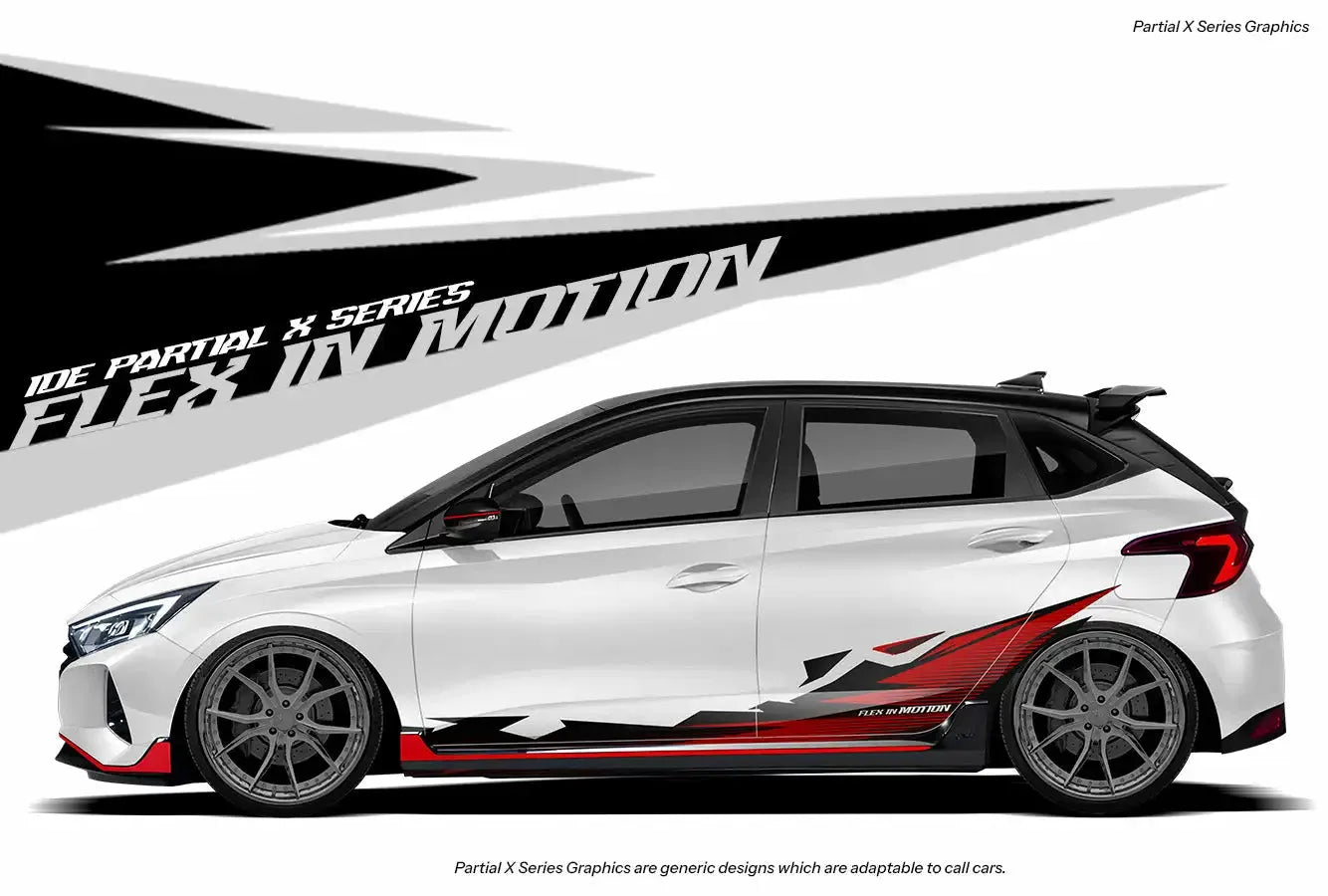 Hyundai i20 Car graphics Flex in motion edition graphics