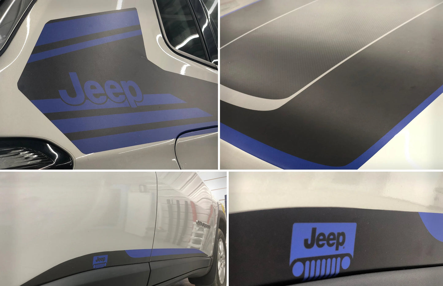 Sports Edition Side Graphics for Jeep Compass silver