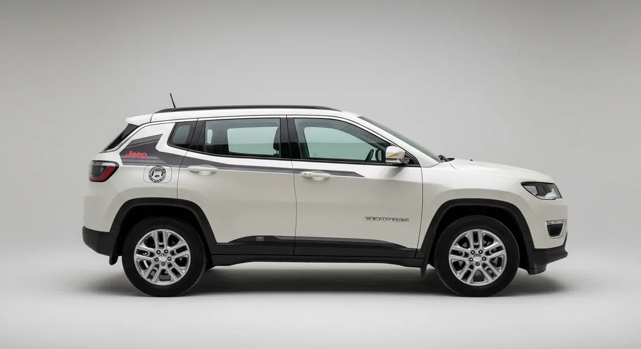 Sports Edition Side Graphics for Jeep Compass white