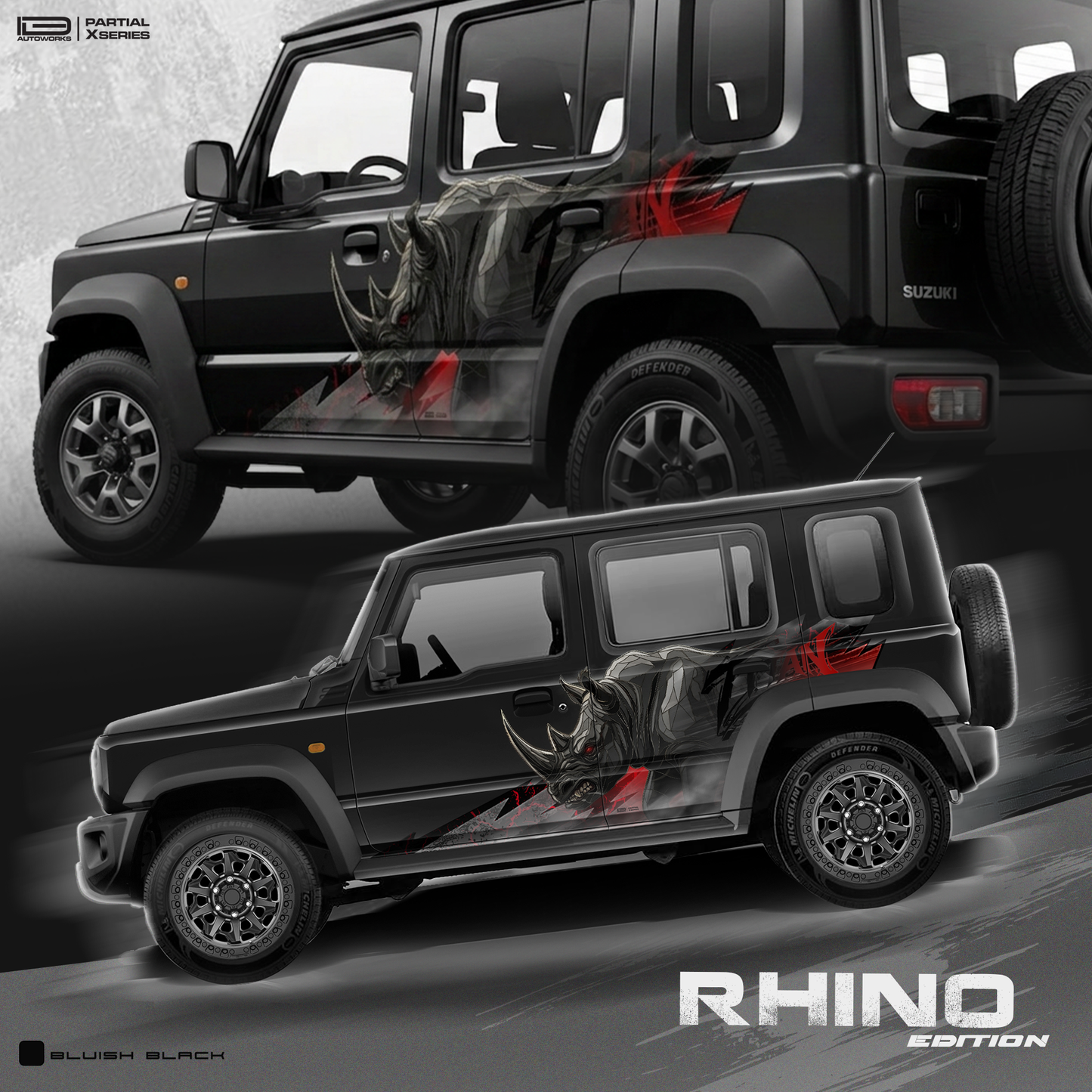 Rhino Edition Graphics for Maruti Suzuki Jimny IDE Partial X Series