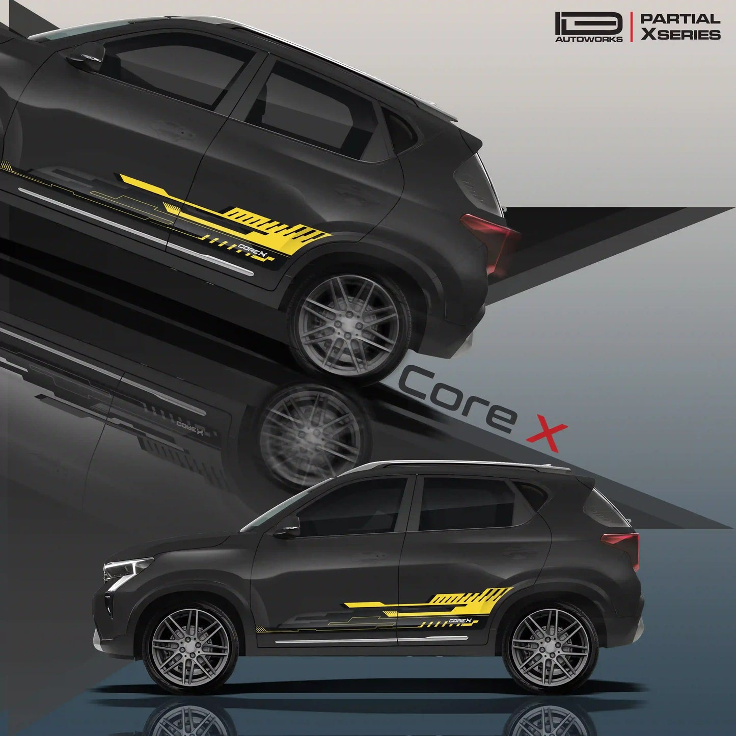 CoreX Edition Graphics for Kia Sonet blue