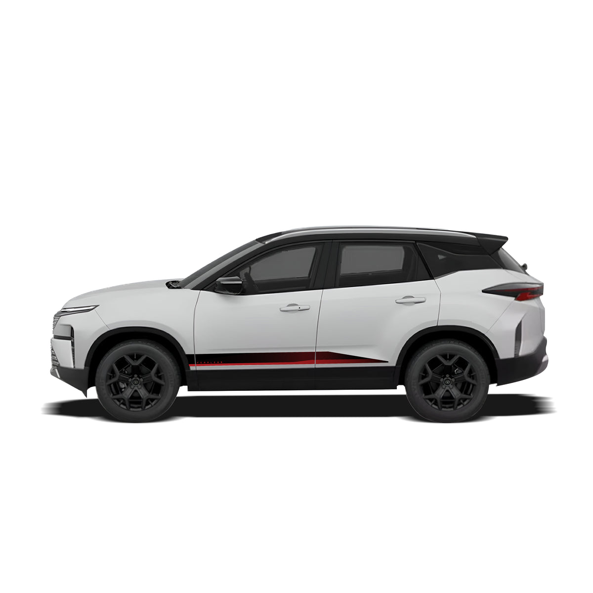 Tata Harrier Car graphics Fearless Edition For Lunar White Color