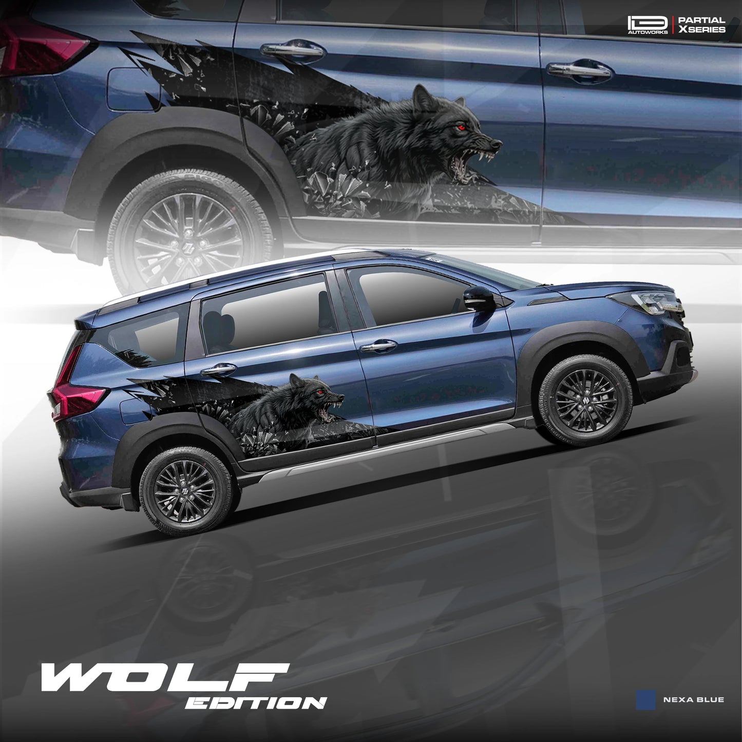 Wolf edition graphic for Suzuki XL6 IDE Partial X series