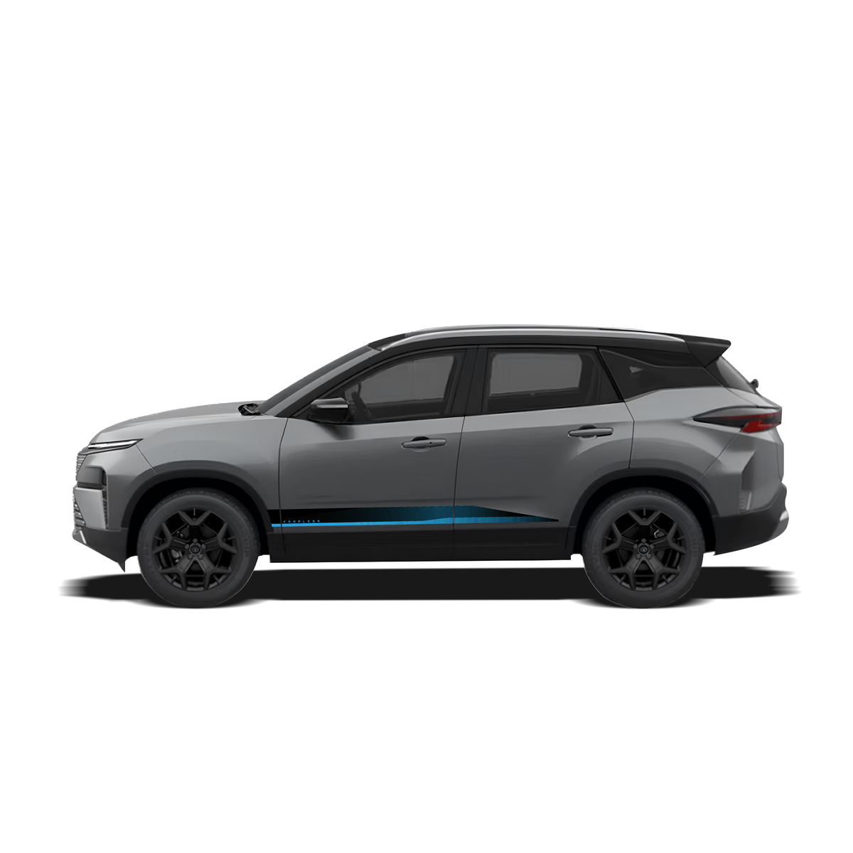 Tata Harrier Car graphics Fearless Edition For Pure grey Color