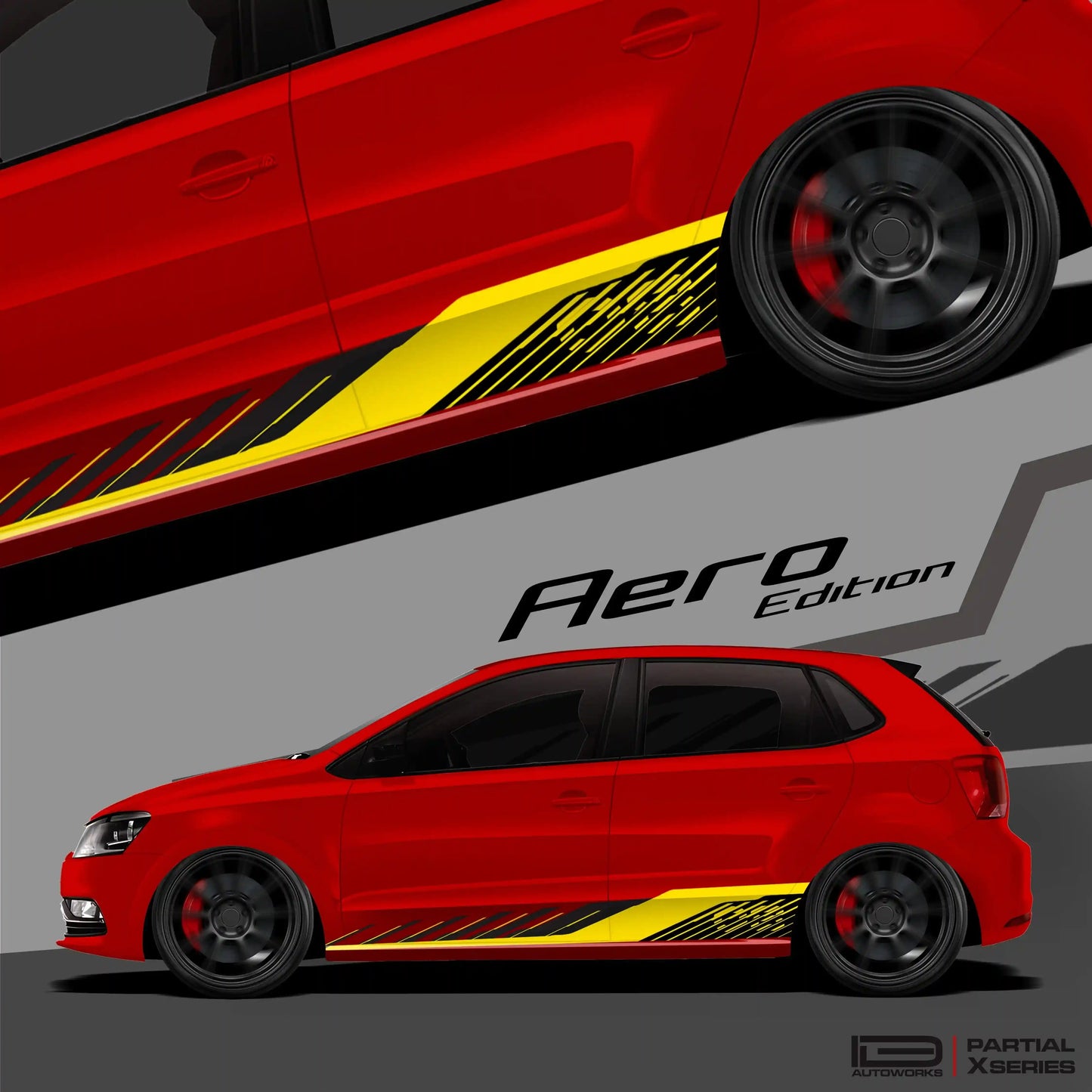 Aero Edition Graphics for VW Polo grey