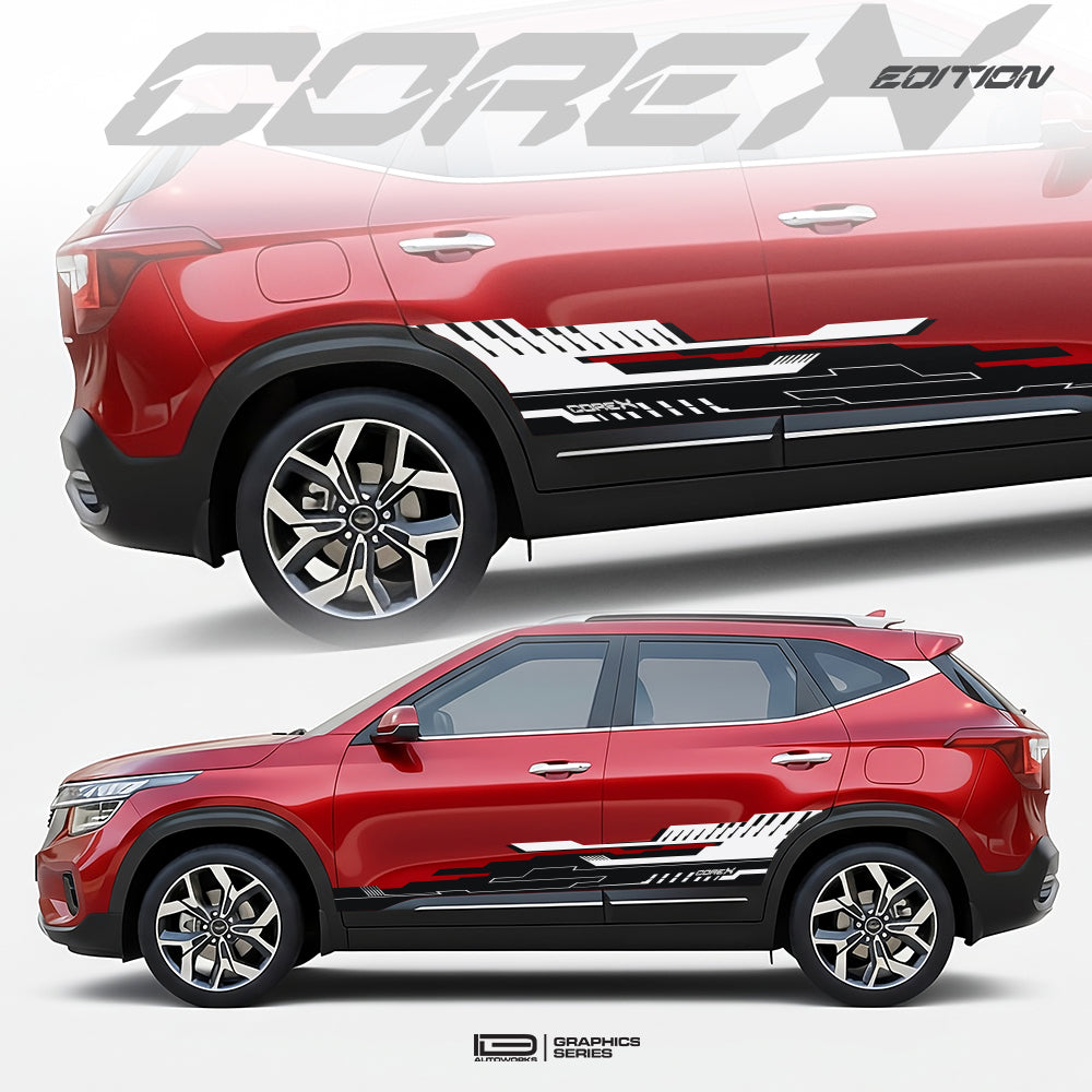 CoreX Edition Graphics for Kia Seltos red