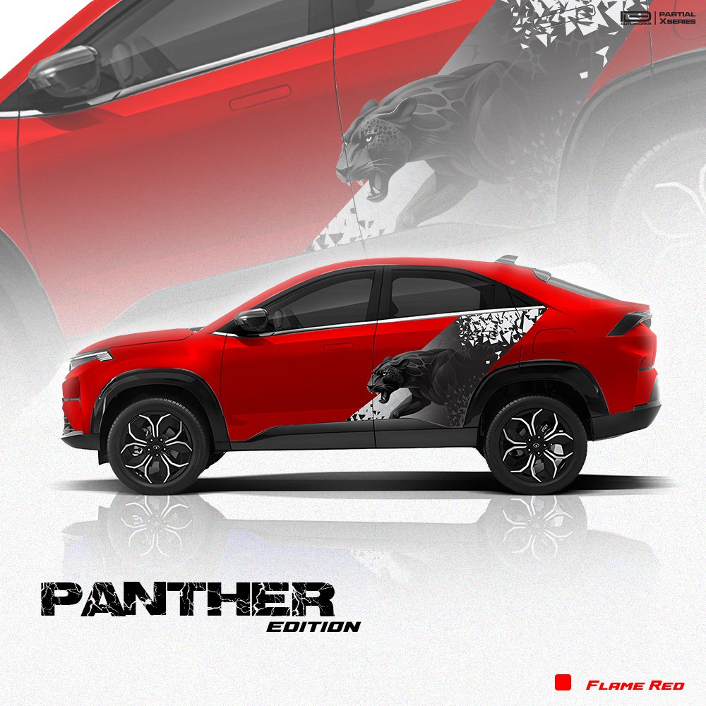 Panther Edition Graphics for Tata Curvv IDE Partial X Series