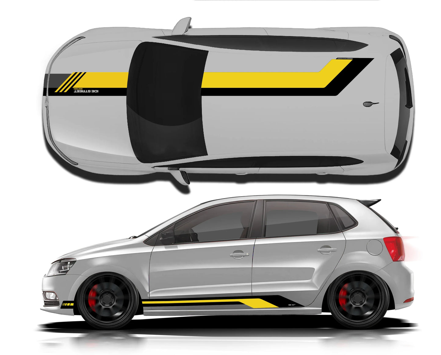Street Edition Graphics for VW Polo silver