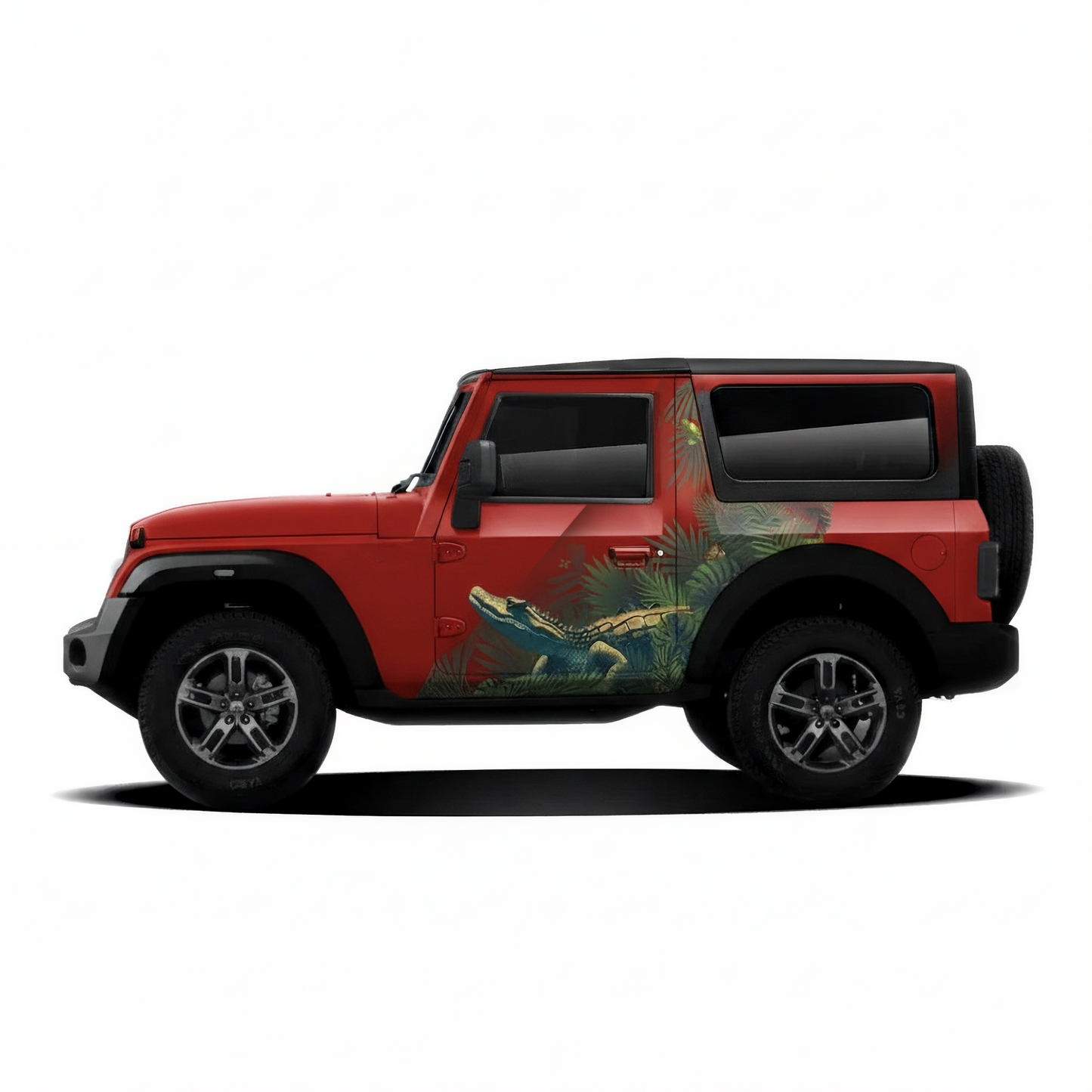 Safari Edition Graphics for Mahindra Thar red
