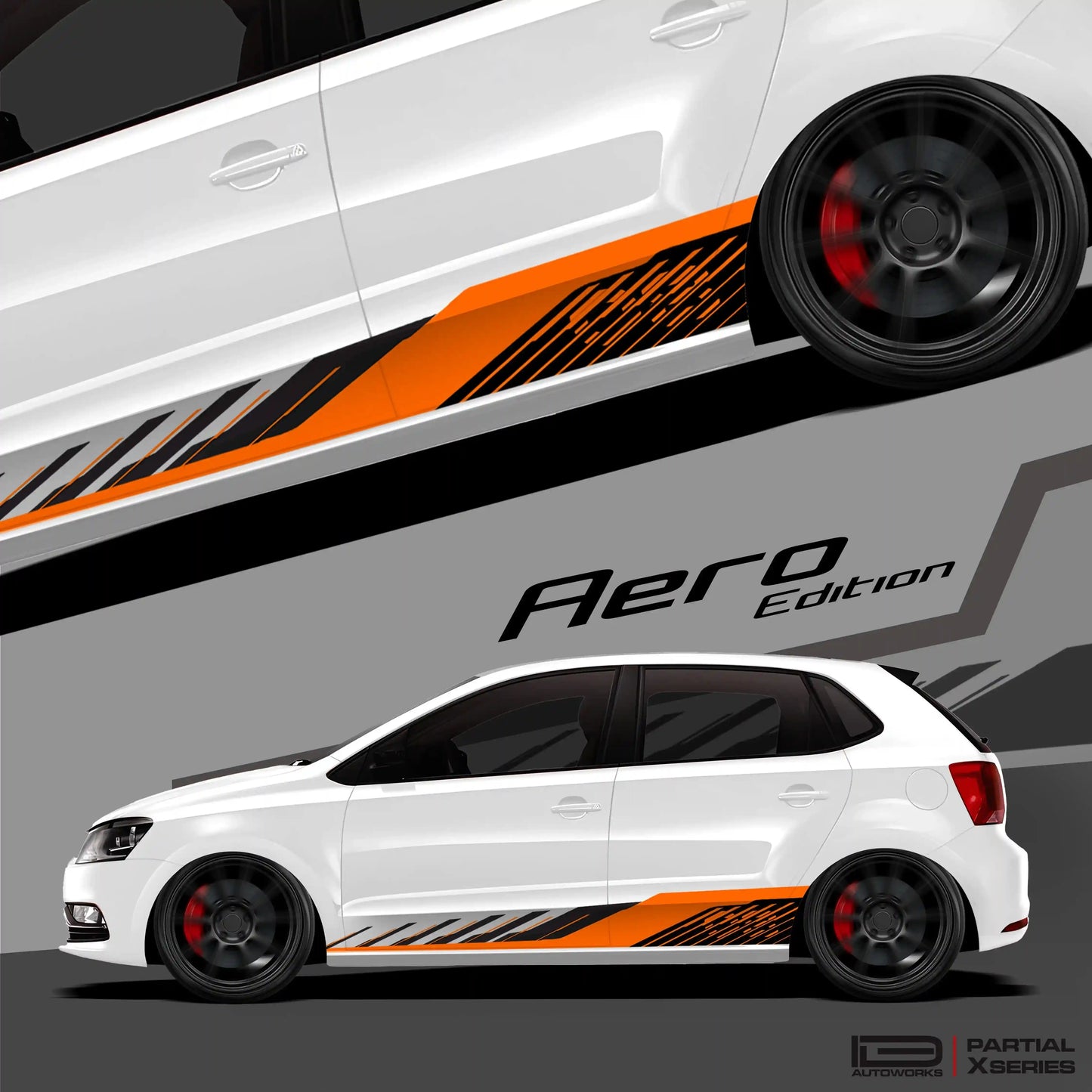 Aero Edition Graphics for VW Polo grey