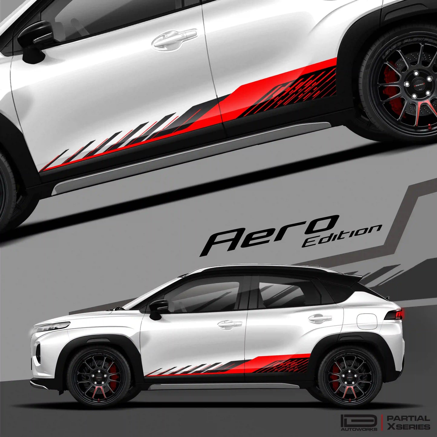 Aero Edition Graphics for Maruti Suzuki Fronx Black