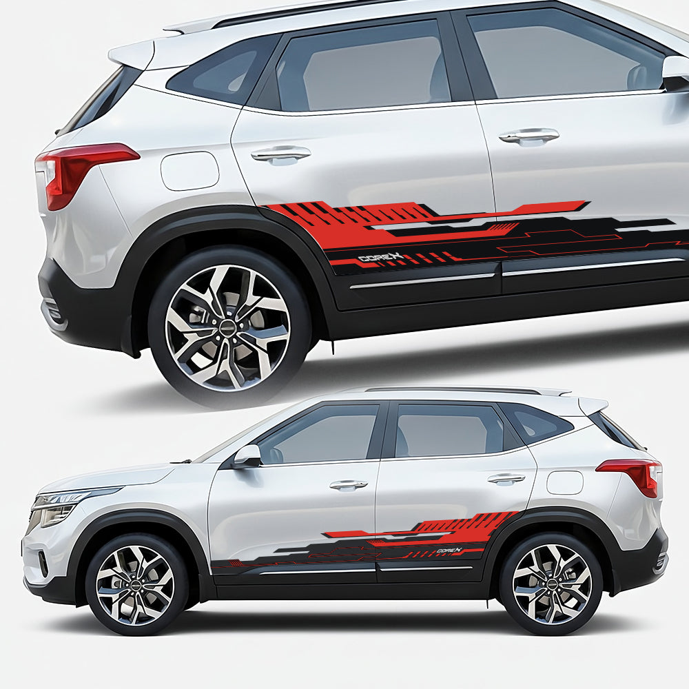 CoreX Edition Graphics for Kia Seltos white