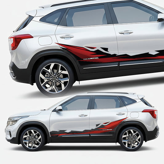 Flex in Motion Edition Graphics for Kia Seltos white