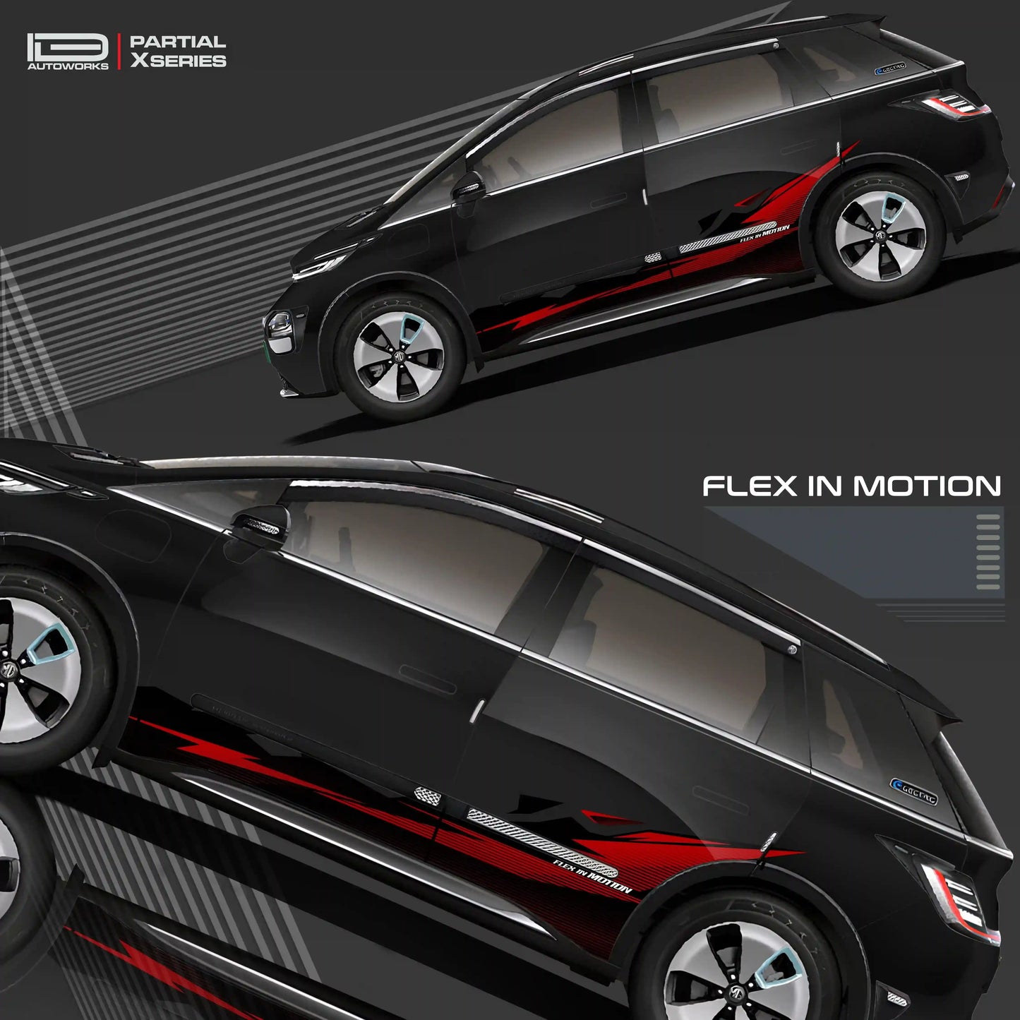 Flex in Motion Edition Graphics for MG Windsor Black