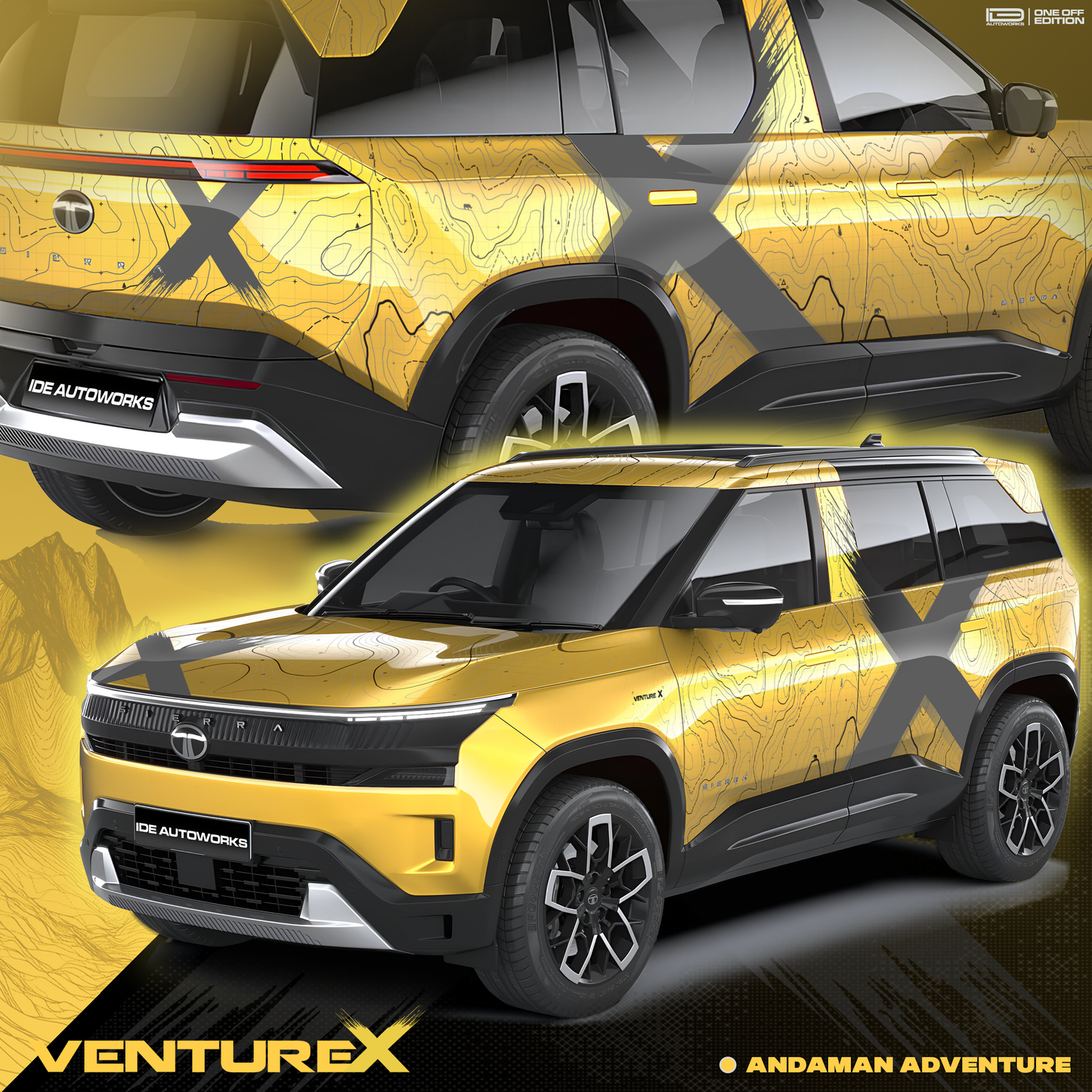 VentureX Edition Graphics for Tata Sierra IDE Graphics Series